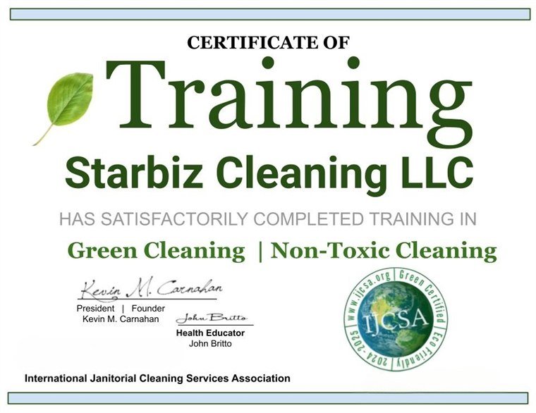 Green Cleaning / Non-Toxic Cleaning certification