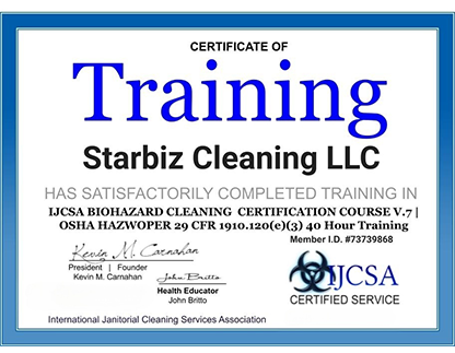 Biohazard OSHA Certification